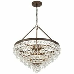 Calypso 24" Wide Vibrant Bronze And Crystal Chandelier 12 Calypso 24" Wide Vibrant Bronze And Crystal Chandelier -Lighting Sales Shop calypso 24 inch wide vibrant bronze and crystal chandelier 6f644views3
