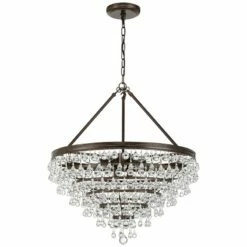 Calypso 24" Wide Vibrant Bronze And Crystal Chandelier 13 Calypso 24" Wide Vibrant Bronze And Crystal Chandelier -Lighting Sales Shop calypso 24 inch wide vibrant bronze and crystal chandelier 6f644views4