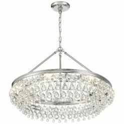 Calypso 30" Wide Polished Chrome And Crystal Chandelier -Lighting Sales Shop calypso 30 inch wide polished chrome and crystal chandelier 18f74views3
