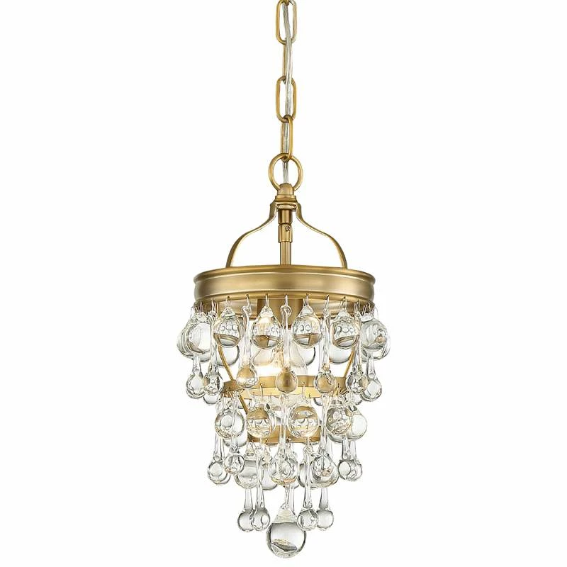 Calypso 7 1/2" Wide Vibrant Gold And Crystal Mini Chandelier 4 Calypso 7 1/2" Wide Vibrant Gold And Crystal Mini Chandelier - Image 2