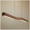 Camur 56" Wide Oiled Walnut LED Kitchen Island Light Pendant -Lighting Sales Shop camur 56 inch wide oiled walnut led kitchen island light pendant 9j277cropped