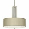 Carey 24" Wide Silk Taupe Double Drum Shade Chandelier 2 Carey 24" Wide Silk Taupe Double Drum Shade Chandelier -Lighting Sales Shop carey 24 inch wide silk taupe double drum shade chandelier 99y39