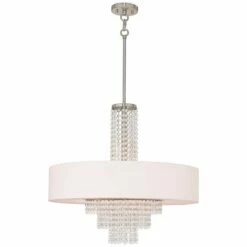 Carlisle 25" Wide Brushed Nickel Pendant Light -Lighting Sales Shop carlisle 25 inch wide brushed nickel pendant light 56m94