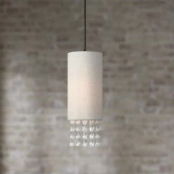 Carlisle 4 3/4" Wide English Bronze And Crystal Mini Pendant