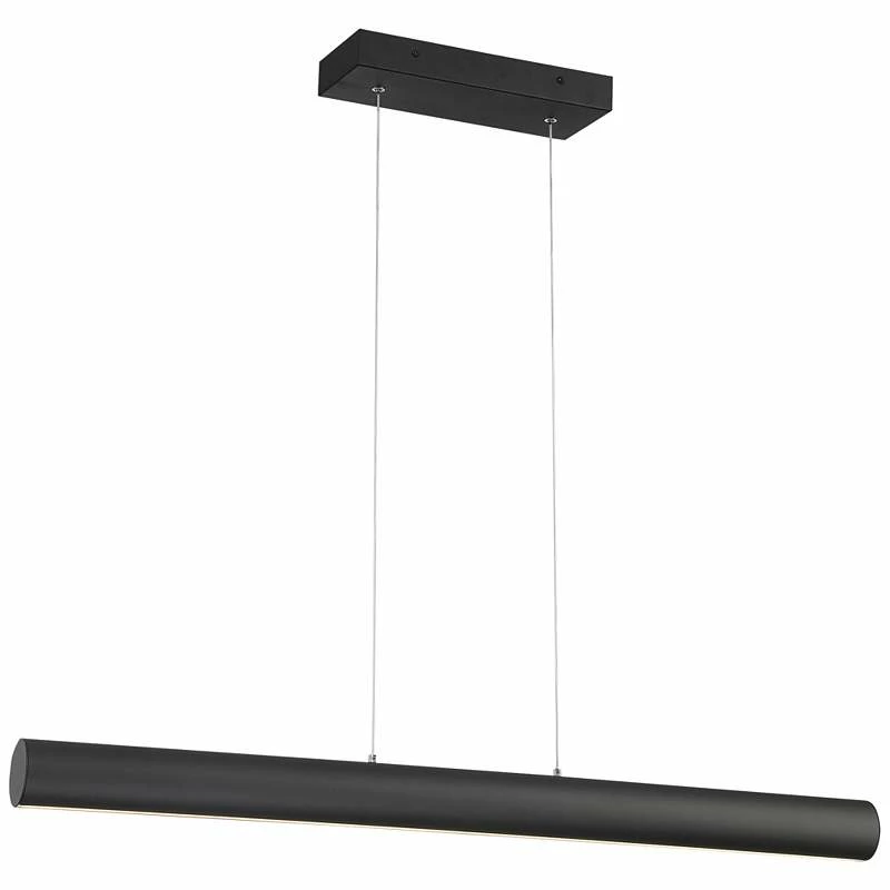 Carmel 48" Wide Matte Black LED Island Pendant 3 Carmel 48" Wide Matte Black LED Island Pendant