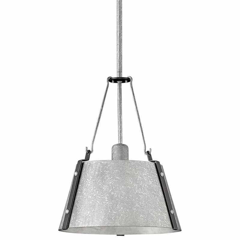 Cartwright 15 1/4"W Polished Antique Nickel Pendant Light 4 Cartwright 15 1/4"W Polished Antique Nickel Pendant Light - Image 2