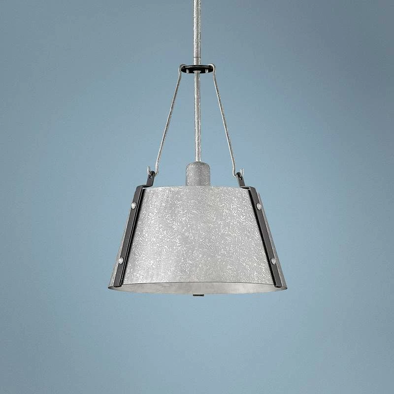 Cartwright 15 1/4"W Polished Antique Nickel Pendant Light 3 Cartwright 15 1/4"W Polished Antique Nickel Pendant Light
