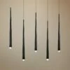 Cascade 40" Wide Matte Black Modern LED Kitchen Island Light Pendant 2 Cascade 40" Wide Matte Black Modern LED Kitchen Island Light Pendant -Lighting Sales Shop cascade 40 inch wide matte black modern led kitchen island light pendant 55r06cropped