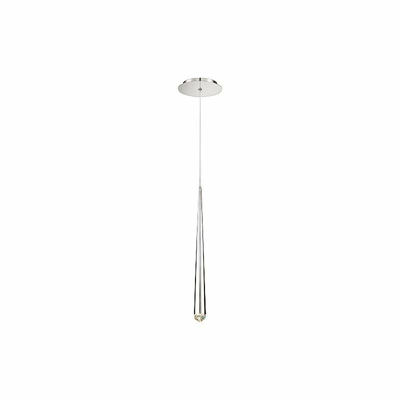 Cascade 6 1/2" Wide Polished Nickel LED Mini Pendant 6 Cascade 6 1/2" Wide Polished Nickel LED Mini Pendant - Image 4