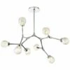Catalyst 28" Wide Polished Nickel 8-Light LED Chandelier -Lighting Sales Shop catalyst 28 inch wide polished nickel 8 light led chandelier 55r26