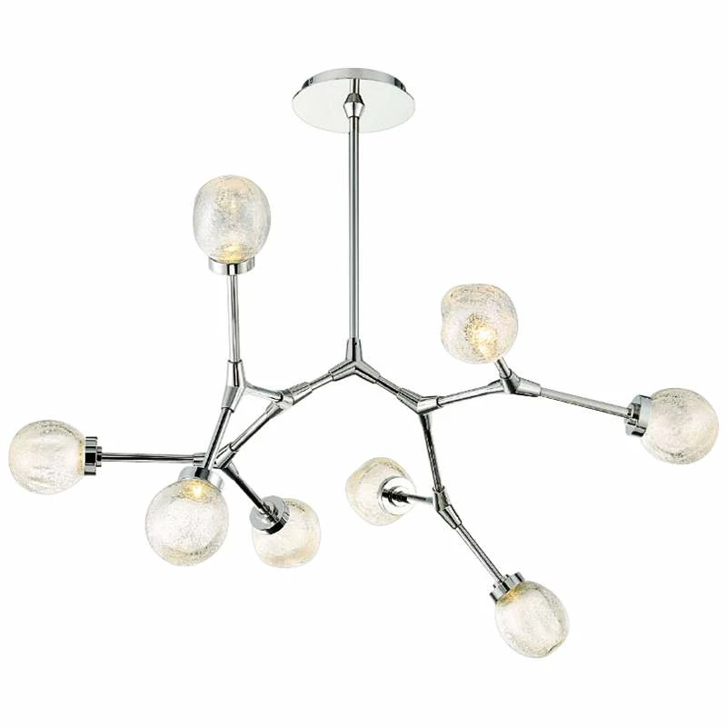 Catalyst 28" Wide Polished Nickel 8-Light LED Chandelier 3 Catalyst 28" Wide Polished Nickel 8-Light LED Chandelier