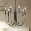 Troy Cate 21 1/2" Wide Forged Iron 7-Light Chandelier