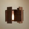 Cerno Abeo 15" Wide Dark Stained Walnut Modern LED Pendant Light -Lighting Sales Shop cerno abeo 15 inch wide dark stained walnut modern led pendant light 1r646cropped