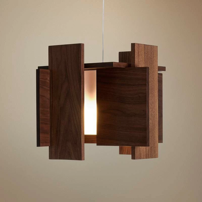 Cerno Abeo 15" Wide Oiled Walnut LED Pendant Light 3 Cerno Abeo 15" Wide Oiled Walnut LED Pendant Light
