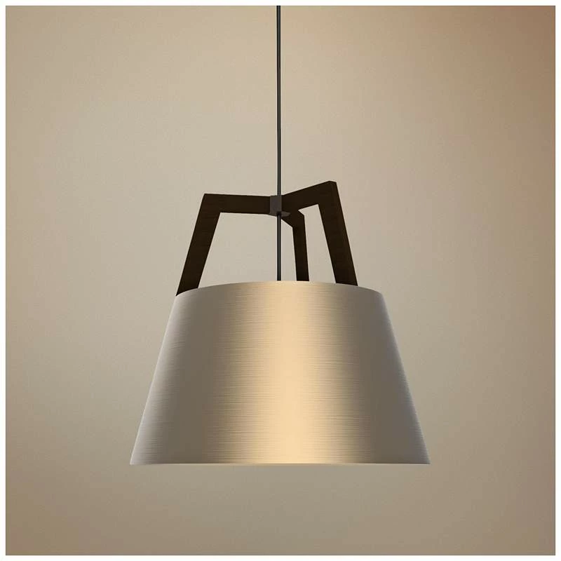 Cerno Imber 17" Wide Dark Stained Walnut LED Pendant Light 3 Cerno Imber 17" Wide Dark Stained Walnut LED Pendant Light