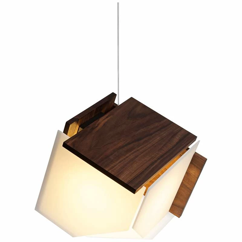 Cerno Mica L 16" Wide Oiled Walnut LED Pendant Light 4 Cerno Mica L 16" Wide Oiled Walnut LED Pendant Light - Image 2