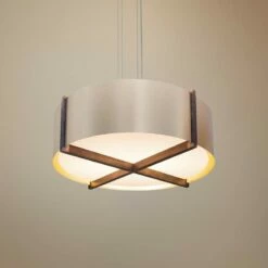 Cerno Plura 24" Wide Rose Gold LED Pendant Light
