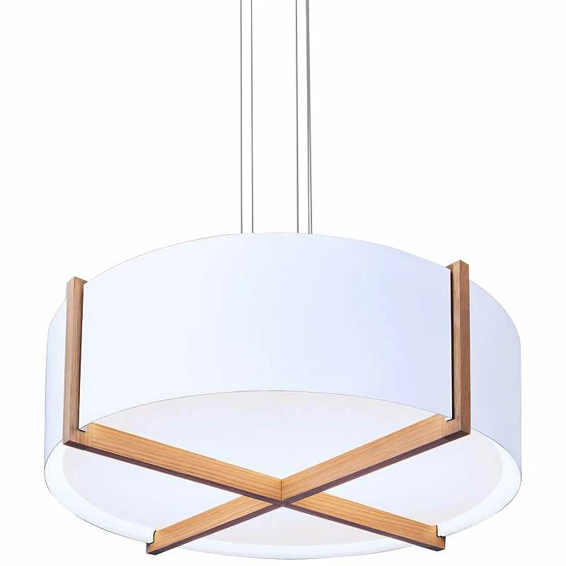 Cerno Plura 30" Wide Gloss White LED Pendant Light 4 Cerno Plura 30" Wide Gloss White LED Pendant Light - Image 2