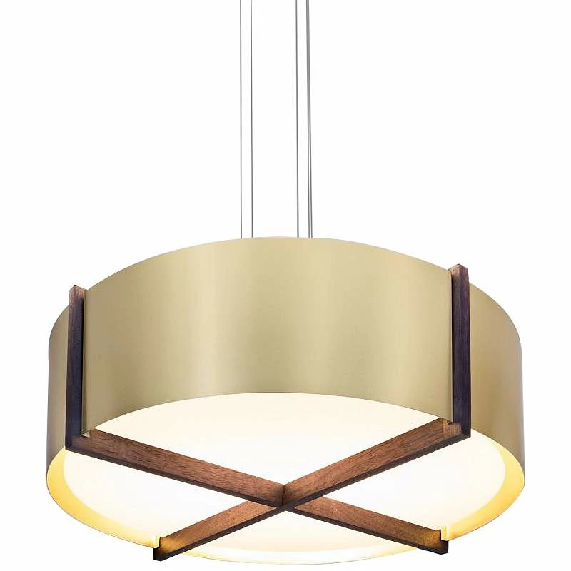 Cerno Plura 36" Wide Brushed Brass LED Pendant Light 4 Cerno Plura 36" Wide Brushed Brass LED Pendant Light - Image 2