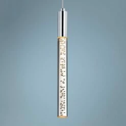 Champagne Wands 1"W Polished Chrome LED Mini Pendant