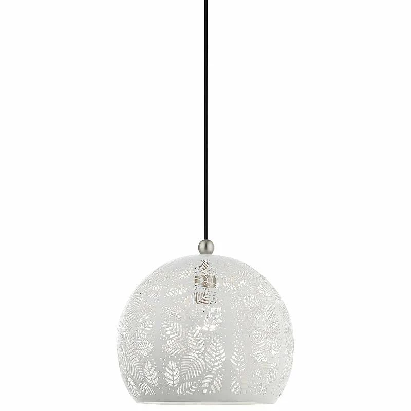 Chantily 11 3/4" Wide White Metal Globe Mini Pendant Light 3 Chantily 11 3/4" Wide White Metal Globe Mini Pendant Light