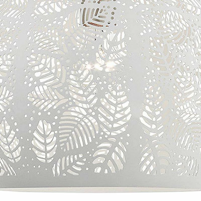 Chantily 11 3/4" Wide White Metal Globe Mini Pendant Light 4 Chantily 11 3/4" Wide White Metal Globe Mini Pendant Light - Image 2