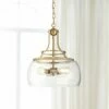 Charleston 16" Wide Warm Gold 3-Light LED Luxe Pendant Light
