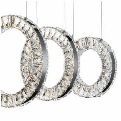 Charm 37 1/4" Wide Chrome LED Kitchen Island Light Pendant -Lighting Sales Shop charm 37 and one quarter inch wide chrome led kitchen island light pendant 59h72views1