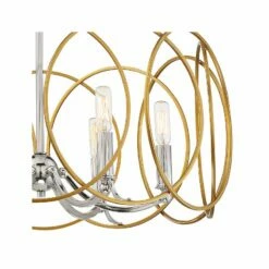 Chassell 24 3/4"W Honey Gold And Nickel 6-Light Chandelier -Lighting Sales Shop chassell 24 and three quarter inchw honey gold and nickel 6 light chandelier 78j18views1