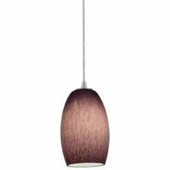 Chianti 4 3/4" Wide Purple Cloud Glass LED Mini Pendant