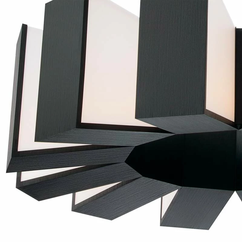 Chronos 34" Wide Twelve Light Modern Chandelier In Black 6 Chronos 34" Wide Twelve Light Modern Chandelier In Black - Image 4