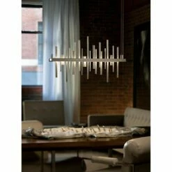 Cityscape 25 1/2"W Steel LED Kitchen Island Light Pendant -Lighting Sales Shop cityscape 25 and one half inchw steel led kitchen island light pendant 7x151views3