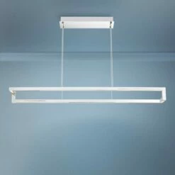 Clinton 39 1/4" Wide Chrome LED Kitchen Island Light Pendant