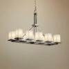 Clouds Montana 42"W Nickel Kitchen Island Light Chandelier -Lighting Sales Shop clouds montana 42 inchw nickel kitchen island light chandelier 53v33cropped