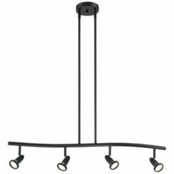 Cobra 33" Wide Black 4-Light LED Island Pendant -Lighting Sales Shop cobra 33 inch wide black 4 light led island pendant 627r0views3