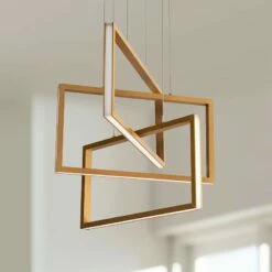 AFX Cole 24" Wide Gold 3-Light LED Pendant Light