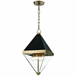 Coltrane 10" Wide Aged Brass And Black 4-Light Mini Pendant -Lighting Sales Shop coltrane 10 inch wide aged brass and black 4 light mini pendant 21j01