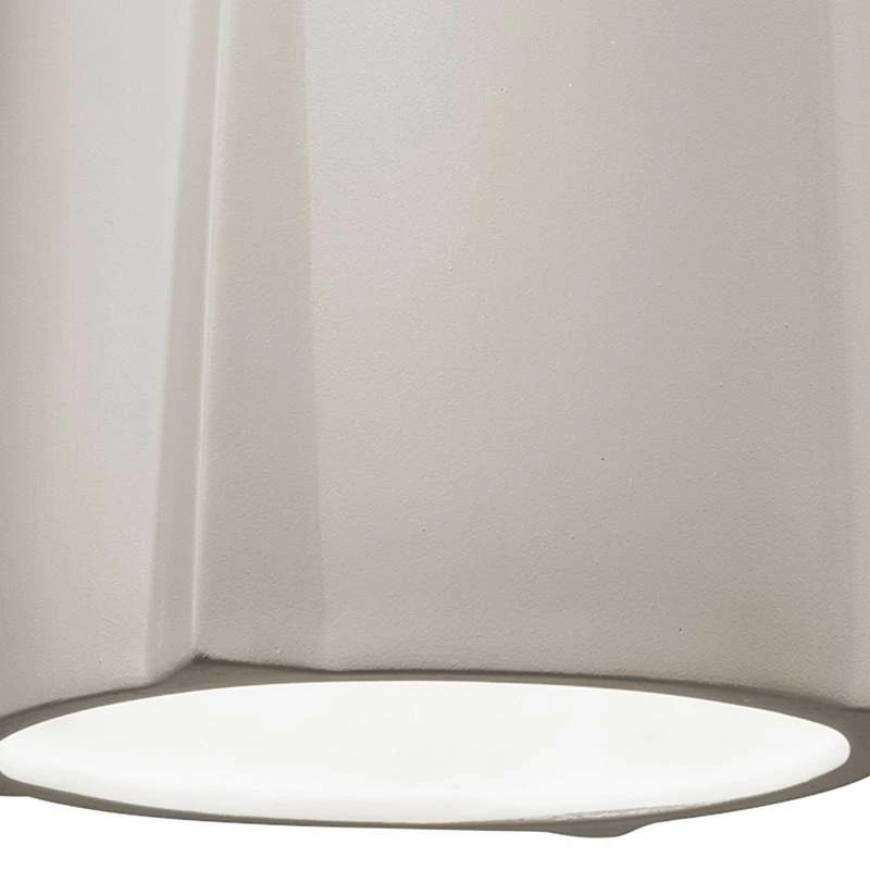 Compass 8" Wide Matte White Ceramic LED Mini Pendant Light 4 Compass 8" Wide Matte White Ceramic LED Mini Pendant Light - Image 2