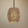 Troy Conga 12" Wide Tidepool Bronze Mini Pendant With Rope Shade -Lighting Sales Shop conga 12 inch wide tidepool bronze mini pendant with rope shade 65c99cropped