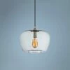 Contemporary Urban 12 1/4"W Clear Glass Mini Pendant Light