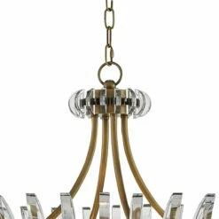 Coquette 29 3/4" Wide Antique Brass And Crystal Chandelier -Lighting Sales Shop coquette 29 and three quarter inch wide antique brass and crystal chandelier 507f0views2