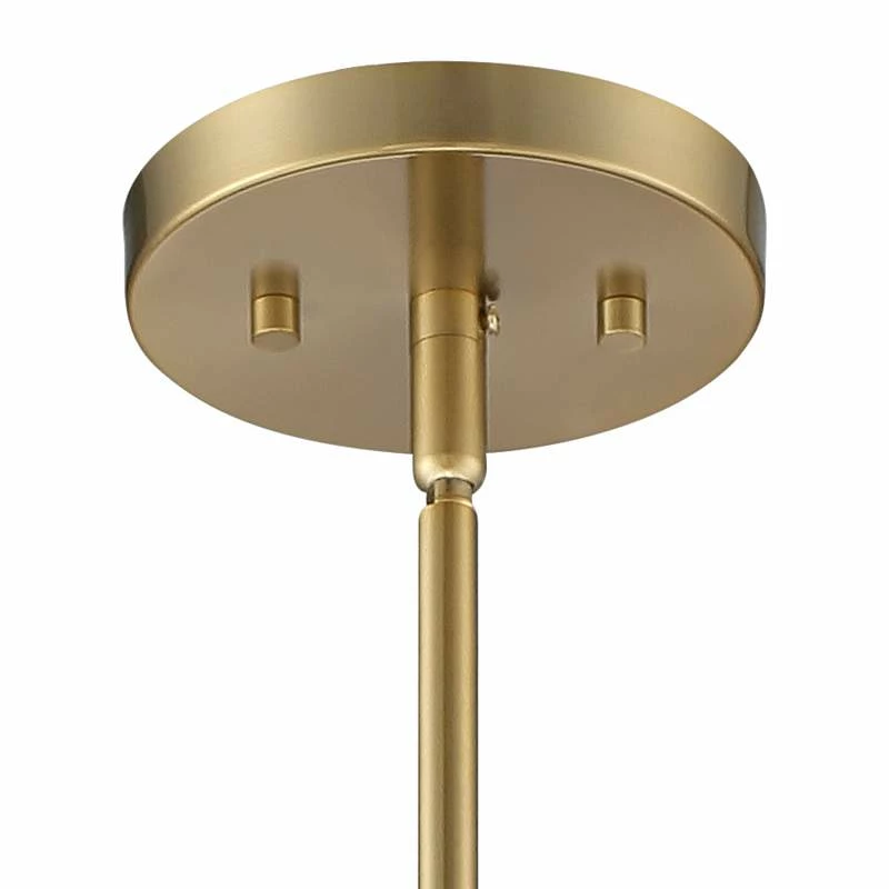 Cora 11" Wide Plated Gold Hammered Glass Mini Pendant 6 Cora 11" Wide Plated Gold Hammered Glass Mini Pendant - Image 4