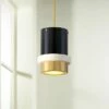 Corbett Beckenham 11" Wide Polished Brass Black Mini Pendant 2 Corbett Beckenham 11" Wide Polished Brass Black Mini Pendant -Lighting Sales Shop corbett beckenham 11 inch wide polished brass black mini pendant 83w48cropped