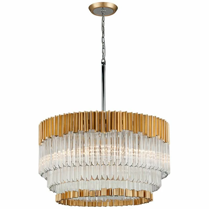 Corbett Charisma 26" Wide Gold Leaf Pendant Light 6 Corbett Charisma 26" Wide Gold Leaf Pendant Light - Image 4