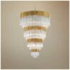 Corbett Charisma 36" Wide Gold Leaf Pendant Light