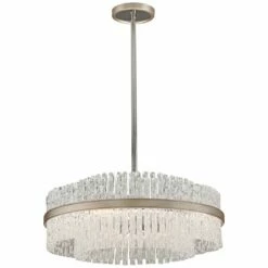 Corbett Chime 26 3/4" Wide Silver Leaf Pendant Light -Lighting Sales Shop corbett chime 26 and three quarter inch wide silver leaf pendant light 9p388views1