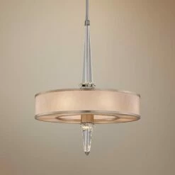 Corbett Harlow 34" Wide Silver Leaf Pendant LED Light