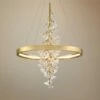 Corbett Jasmine 36" Wide Gold Leaf LED Floral Pendant Light 1 Corbett Jasmine 36" Wide Gold Leaf LED Floral Pendant Light -Lighting Sales Shop corbett jasmine 36 inch wide gold leaf led floral pendant light 68e18cropped