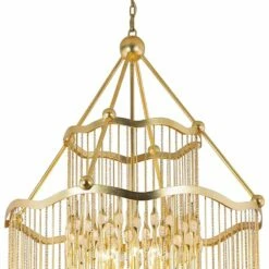 Corbett Kiara 40" Wide Gold Leaf 16-Light Chandelier -Lighting Sales Shop corbett kiara 40 inch wide gold leaf 16 light chandelier 99g32views3