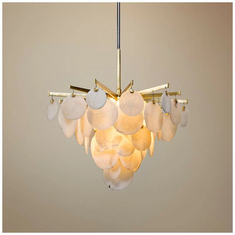 Corbett Serenity 28" Wide Gold Leaf LED Chandelier 3 Corbett Serenity 28" Wide Gold Leaf LED Chandelier